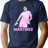 EMI Martinez-Funny Premium Heavyweight Cotton T-Shirt - Navy