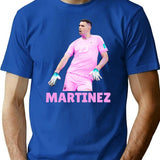 EMI Martinez-Funny Premium Heavyweight Cotton T-Shirt - Blue