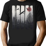 Eagleland T-Shirt for Men & Women, T-Shirts Graphic Tee - Black