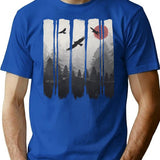Eagleland T-Shirt for Men & Women, T-Shirts Graphic Tee - Blue