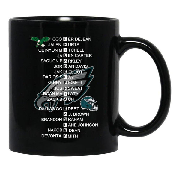 Eagles Super Bowl LIX 2025 Champions 3D 1 Black Coffee Mug, Gift Coffee Mug - Black