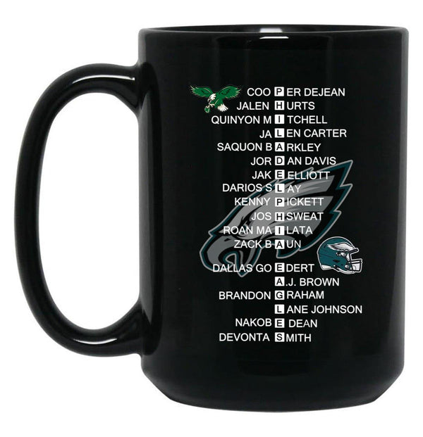 Eagles Super Bowl LIX 2025 Champions 3D 1 Black Coffee Mug, Gift Coffee Mug - Black