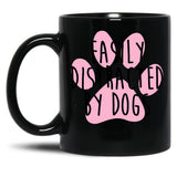 Easily Distracted By Dogs Black Coffee Mug, Gift Coffee Mug - Black