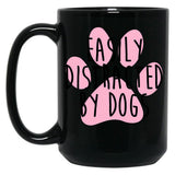 Easily Distracted By Dogs Black Coffee Mug, Gift Coffee Mug