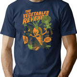 Eat Your Vegetables T-Shirt for Men & Women, T-Shirts Graphic Tee - Navy