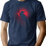 Edda T-Shirt for Men & Women, T-Shirts Graphic Tee - Navy