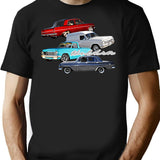 Eh Ej Holden Classic Aussie Muscle T-Shirt for Men & Women, T-Shirts Graphic Tee - Black
