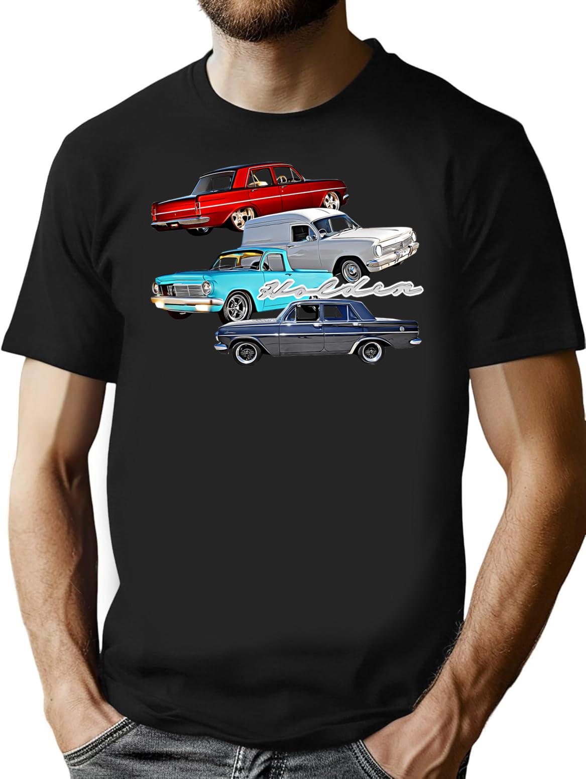 Eh Ej Holden Classic Aussie Muscle T-Shirt for Men & Women, T-Shirts Graphic Tee - Black