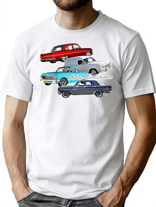 Eh Ej Holden Classic Aussie Muscle T-Shirt for Men & Women, T-Shirts Graphic Tee - White