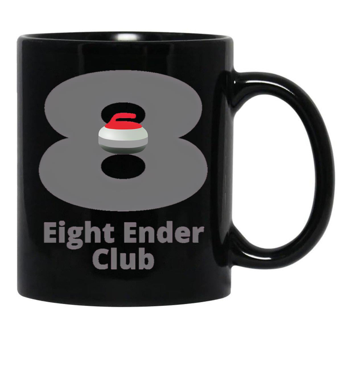 Eight Ender Club Black Coffee Mug, Gift Coffee Mug - Black