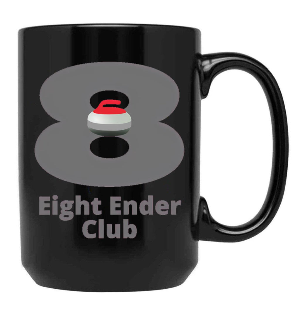 Eight Ender Club Black Coffee Mug, Gift Coffee Mug