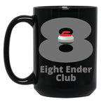 Eight Ender Club Black Coffee Mug, Gift Coffee Mug