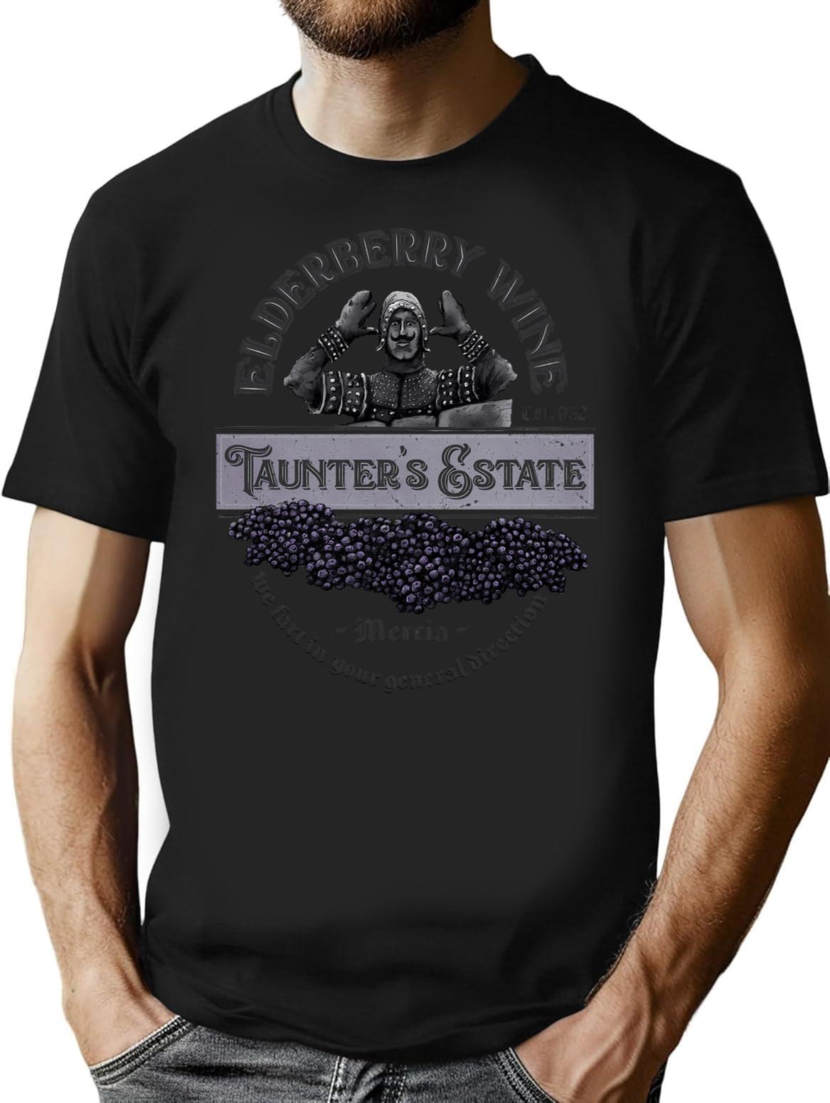 Elderberry Wine T-Shirt for Men & Women, T-Shirts Graphic Tee - Black