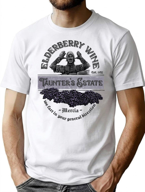 Elderberry Wine T-Shirt for Men & Women, T-Shirts Graphic Tee - White