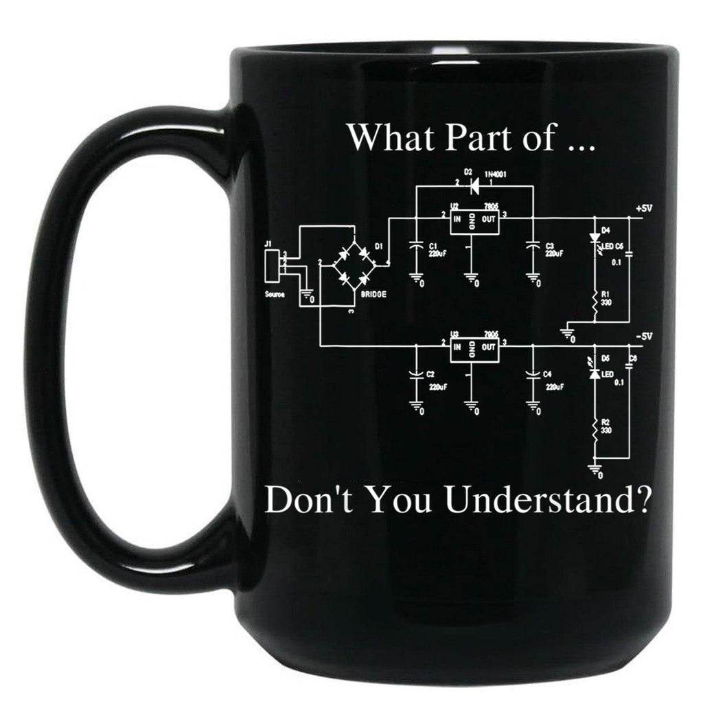 Electrical Engineer Gift Funny Engineering Sarcasm Black Coffee Mug, Gift Coffee Mug