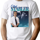 Elliot Stabler 90S Inspired Vintage Homage T-Shirt for Men & Women, T-Shirts Graphic Tee - White