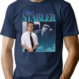 Elliot Stabler 90S Inspired Vintage Homage T-Shirt for Men & Women, T-Shirts Graphic Tee - Navy