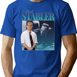 Elliot Stabler 90S Inspired Vintage Homage T-Shirt for Men & Women, T-Shirts Graphic Tee - Blue