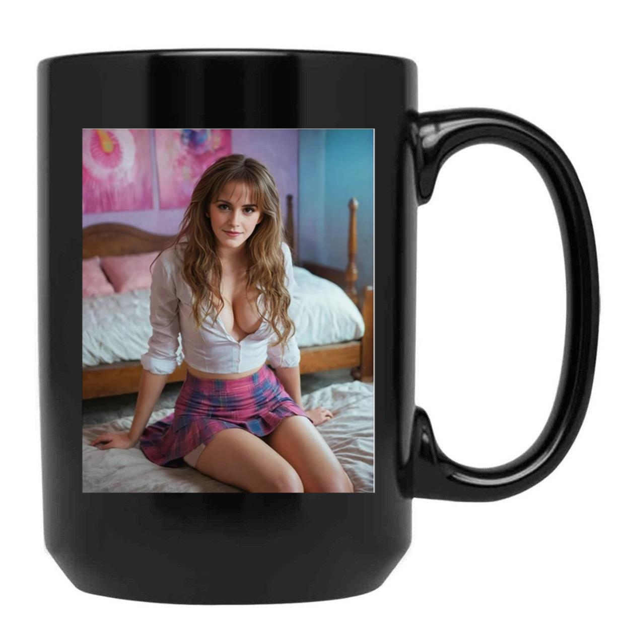 Emma Watson (2) Black Coffee Mug, Gift Coffee Mug
