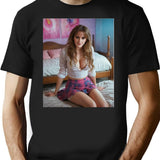 Emma Watson (2) Premium Heavyweight Cotton T-Shirt - Black
