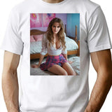 Emma Watson (2) Premium Heavyweight Cotton T-Shirt - White