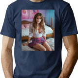 Emma Watson (2) Premium Heavyweight Cotton T-Shirt - Navy