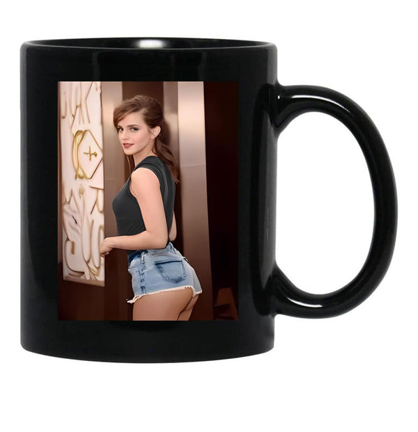 Emma Watson (3) Black Coffee Mug, Gift Coffee Mug - Black