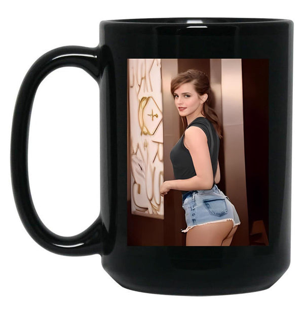Emma Watson (3) Black Coffee Mug, Gift Coffee Mug - Black