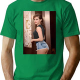 Emma Watson (3) Premium Heavyweight Cotton T-Shirt - Green