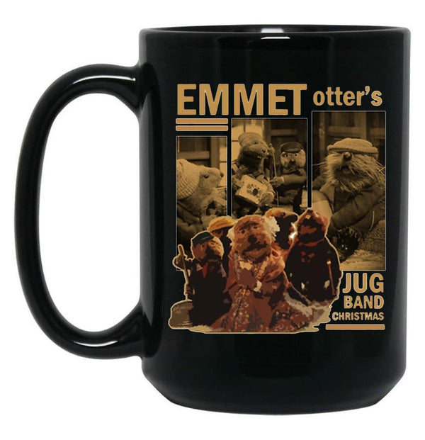 Emmet Otter NewMugemmet Otters Retro Jug Band Black Coffee Mug, Gift Coffee Mug - Black