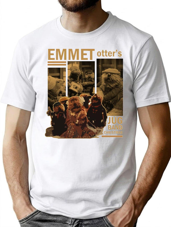 Emmet Otter Newshirtemmet Otters Retro Jug Band Premium Heavyweight Cotton T-Shirt - White