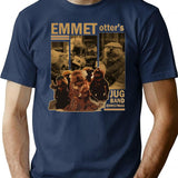 Emmet Otter Newshirtemmet Otters Retro Jug Band Premium Heavyweight Cotton T-Shirt - Navy