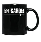 En Garde T-Shirt Funny Fencer Gift Black Coffee Mug, Gift Coffee Mug - Black