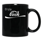 Enjoy Cock Funny Parody Essential Black Coffee Mug, Gift Coffee Mug - Black