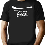 Enjoy Cock Premium Heavyweight Cotton T-Shirt - Black