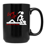 Enjoy Life Eat Out More Often Black Coffee Mug, Gift Coffee Mug