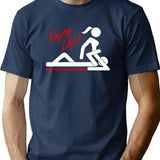Enjoy Life Eat Out More Often Premium Heavyweight Cotton T-Shirt - Navy