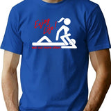 Enjoy Life Eat Out More Often Premium Heavyweight Cotton T-Shirt - Blue