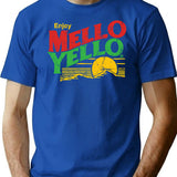 Enjoy Mello Yello (Vintage) T-Shirt for Men & Women, T-Shirts Graphic Tee - Blue
