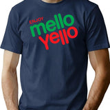 Enjoy Mello Yello T-Shirt for Men & Women, T-Shirts Graphic Tee - Navy