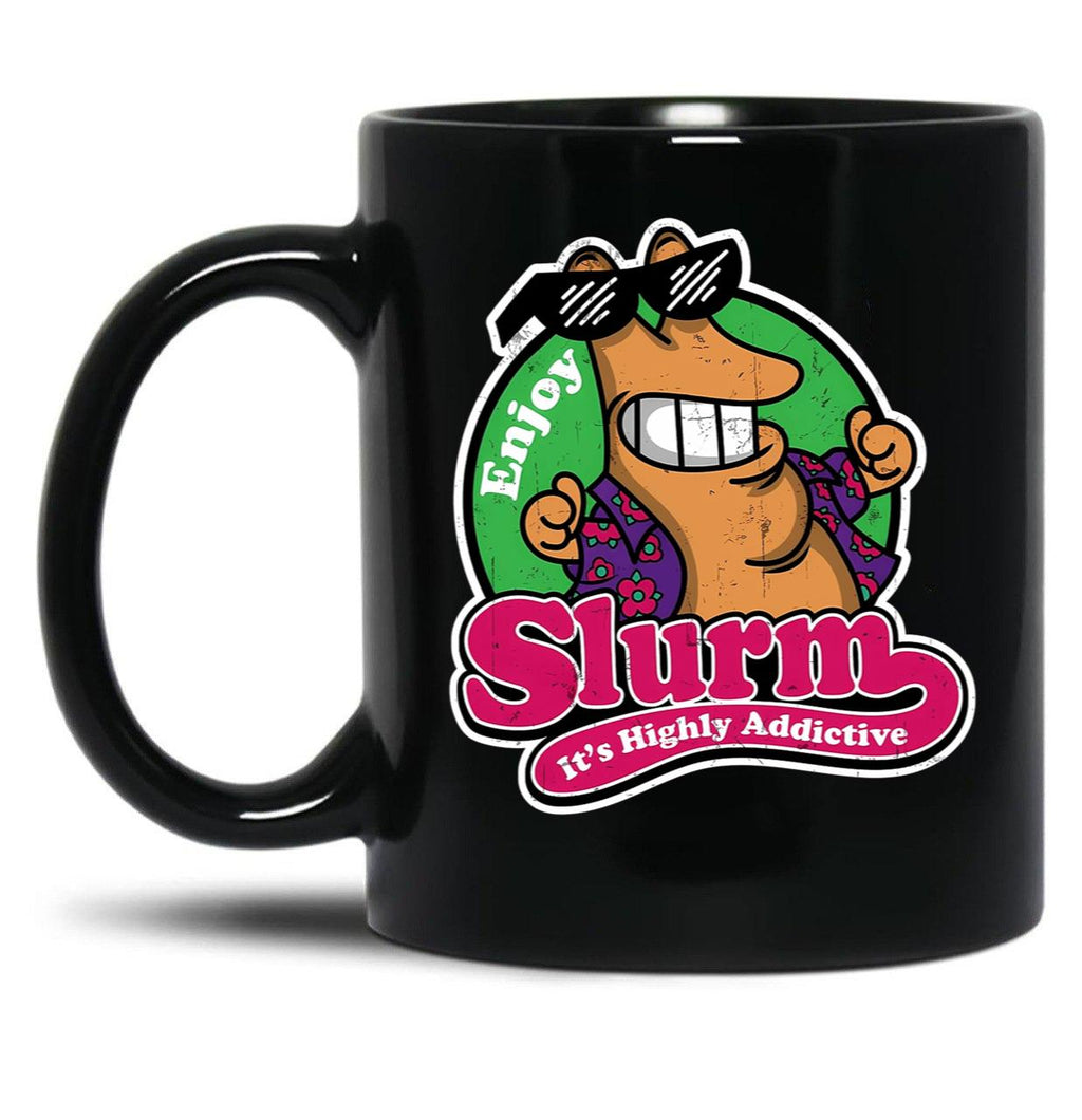 Enjoy Slurm Black Coffee Mug, Gift Coffee Mug