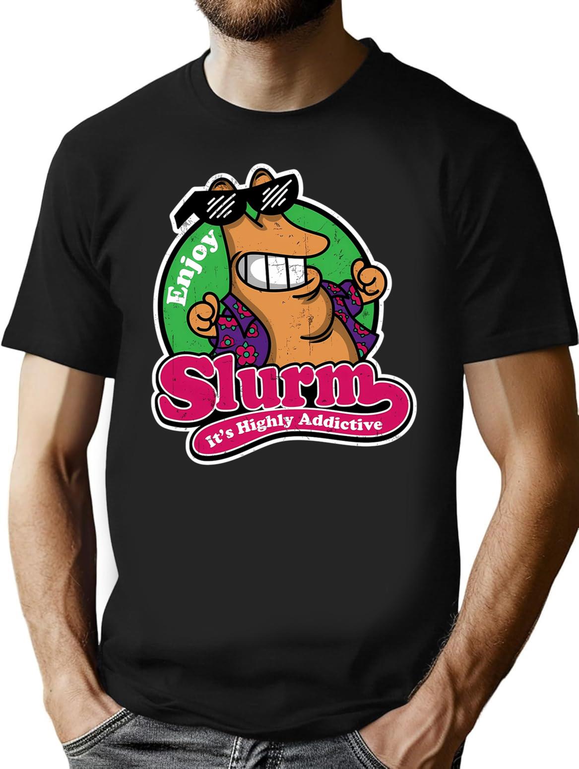 Enjoy Slurm Premium Heavyweight Cotton T-Shirt - Black