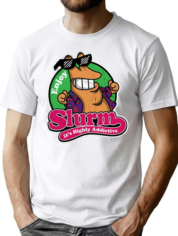 Enjoy Slurm Premium Heavyweight Cotton T-Shirt - White