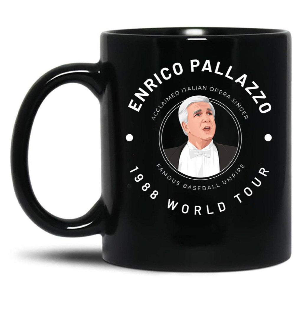 Enrico Palazzo 1988 World Tour Black Coffee Mug, Gift Coffee Mug