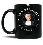 Enrico Palazzo 1988 World Tour Black Coffee Mug, Gift Coffee Mug