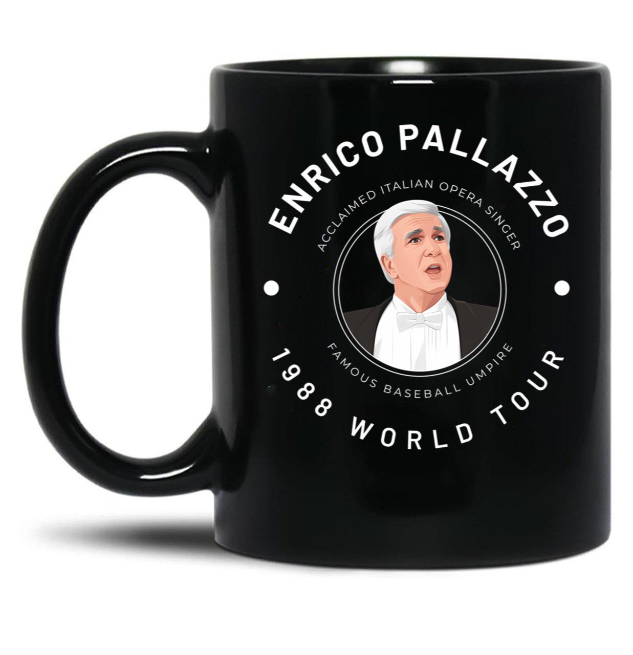 Enrico Palazzo 1988 World Tour Black Coffee Mug, Gift Coffee Mug