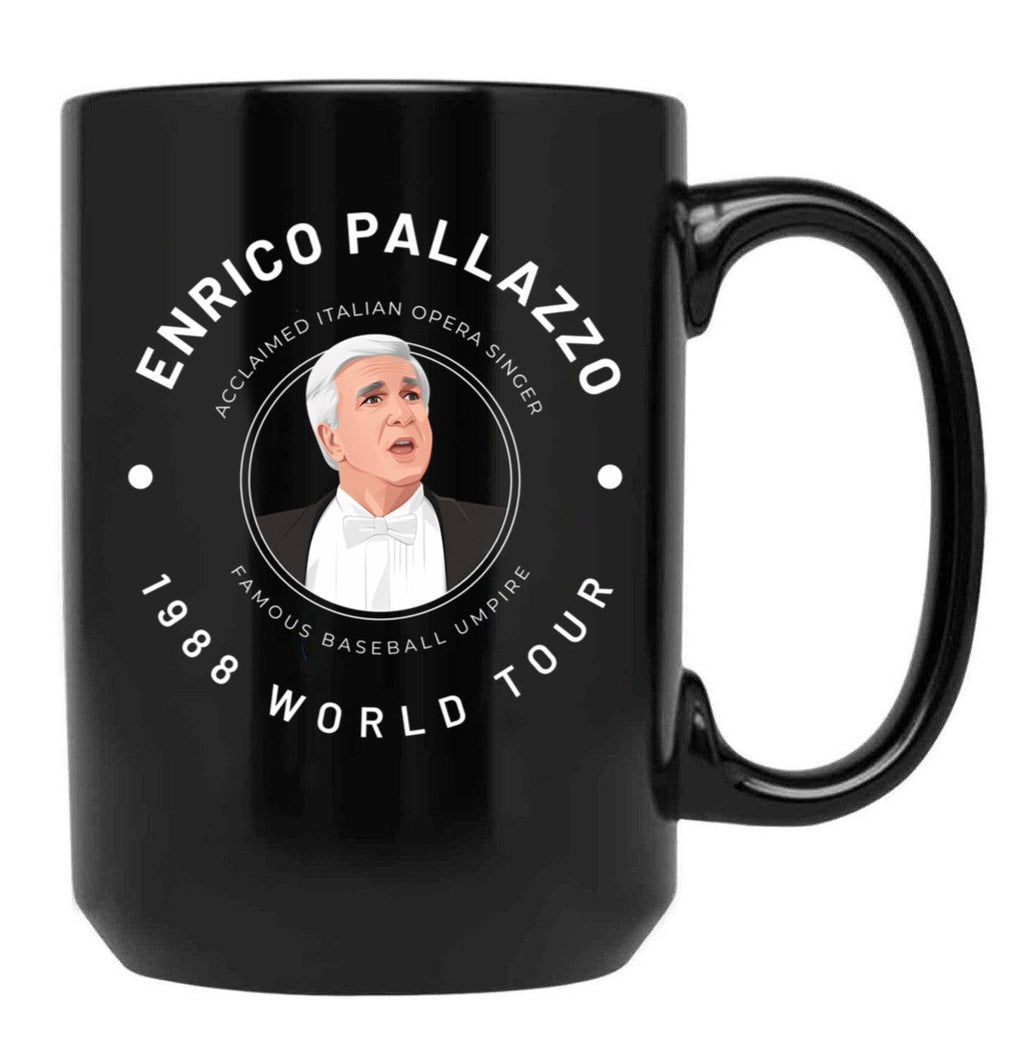 Enrico Palazzo 1988 World Tour Black Coffee Mug, Gift Coffee Mug