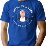 Enrico Palazzo 1988 World Tour Premium Heavyweight Cotton T-Shirt - Blue