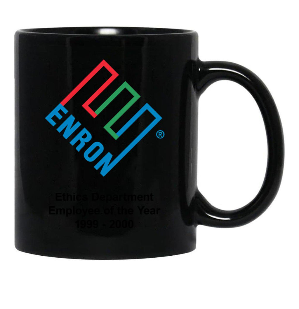 Enron Ethics Department Employee Of The Year Black Coffee Mug, Gift Coffee Mug - Black