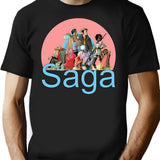 Entire Saga T-Shirt for Men & Women, T-Shirts Graphic Tee - Black